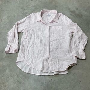 Aritizia Little Moon sail shirt Pale Light Pink Gauze Lightweight Size XXS comfy